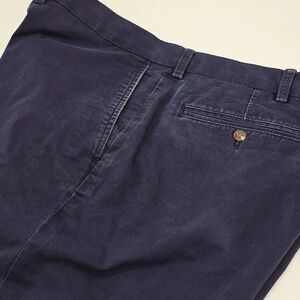 Vintage Polo Ralph Lauren Classic Fit Pants Men's 42x32 Navy Flat Front Chino